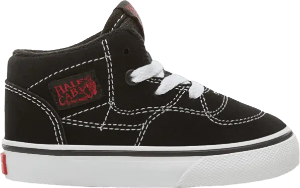  Vans Half Cab Toddler &#039;Black Racing Red&#039;