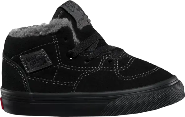  Vans Half Cab Toddler &#039;Sherpa - Black&#039;