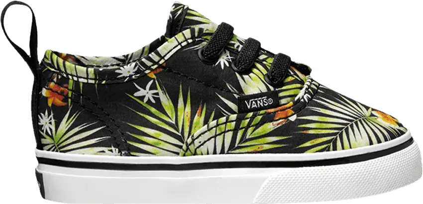  Vans Authentic V Lace Toddler &#039;Palms&#039;