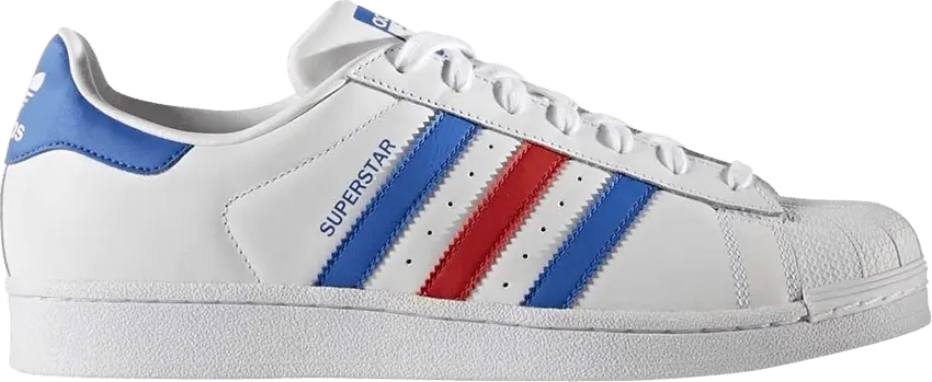  Adidas Superstar &#039;White Blue Red&#039;