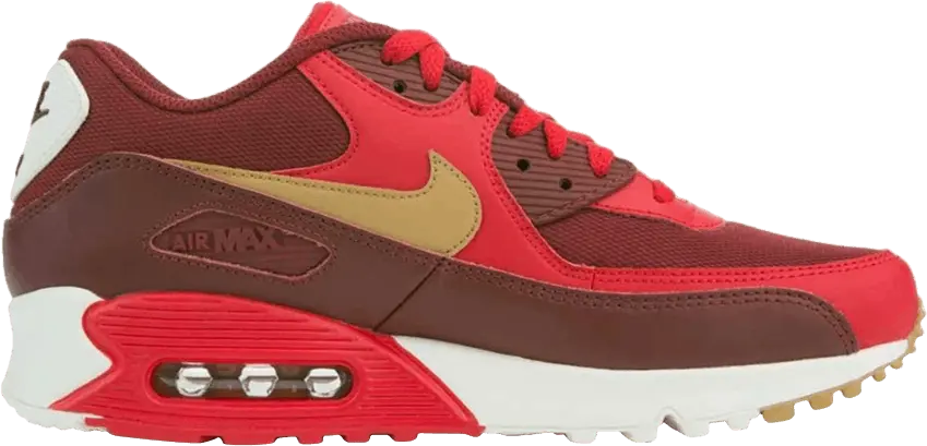  Nike Air Max 90 Game Red Elemental Gold