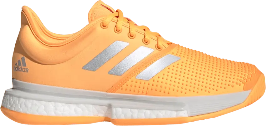  Adidas Wmns SoleCourt &#039;Flash Orange&#039;