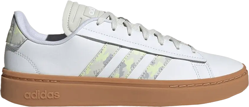  Adidas Grand Court Alpha &#039;White Almost Lime Camo&#039;