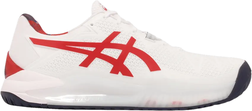  Asics Gel Resolution 8 LE &#039;White Classic Red&#039;