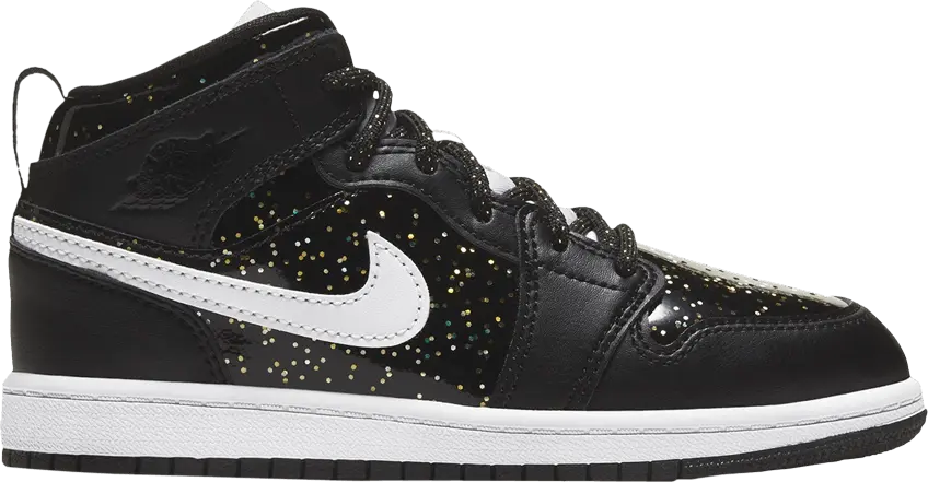  Jordan 1 Mid SE Black Glitter (PS)