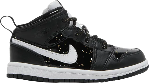  Air Jordan 1 Mid SE TD &#039;Black Glitter&#039;