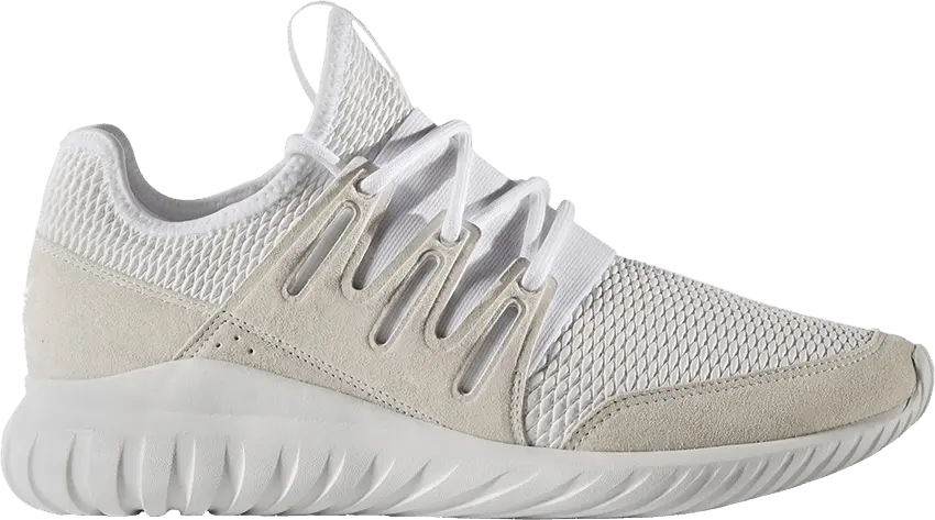  Adidas adidas Tubular Radial White Light Grey