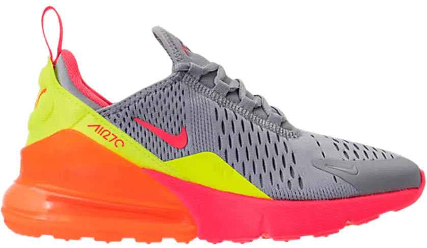  Nike Air Max 270 GS &#039;Wolf Grey Hot Punch&#039;