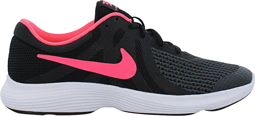  Nike Revolution 4 GS &#039;Black Racer Pink&#039;