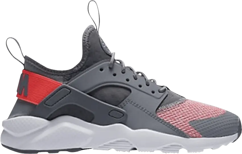  Nike Air Huarache Run Ultra SE GS &#039;Cool Grey Hot Punch&#039;