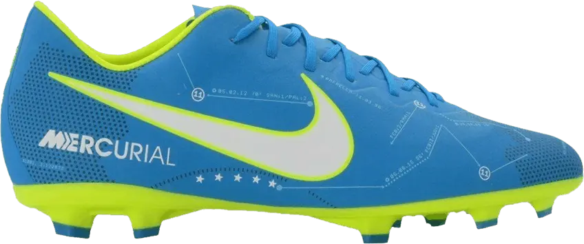  Nike Mercurial Vapor 11 NJR FG GS &#039;Blue Orbit&#039;