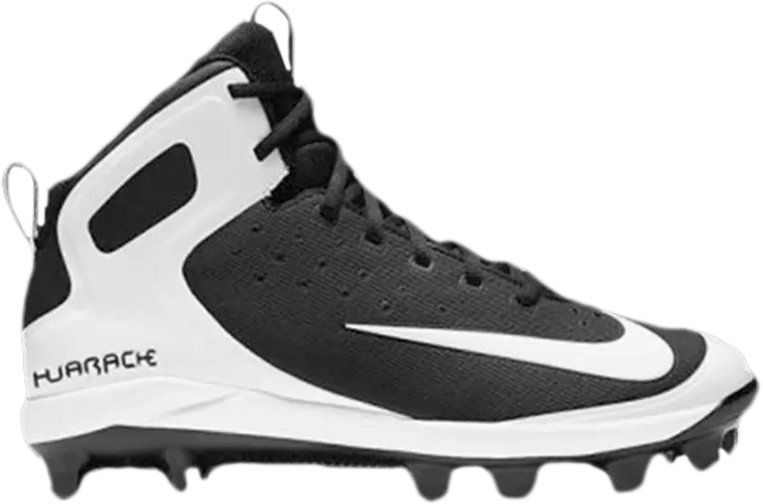  Nike Alpha Huarache Pro Mid MCS BG &#039;Black White&#039;