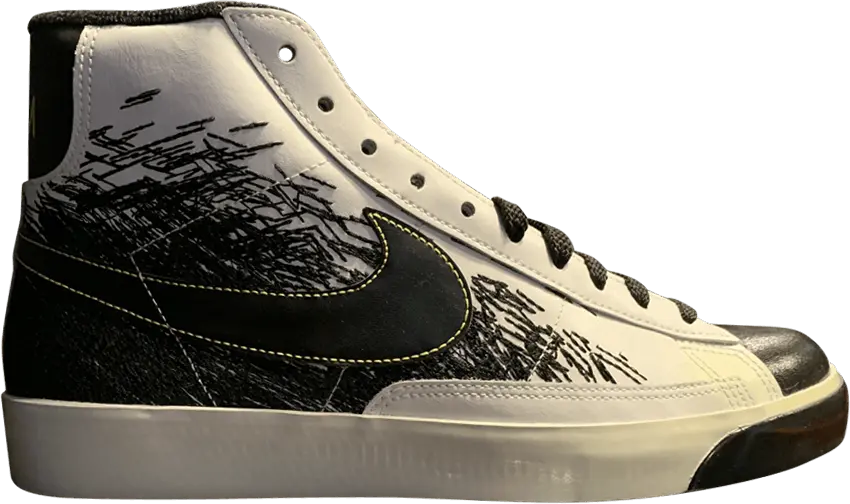  Nike Blazer High Premium &#039;White Black Stitches&#039;