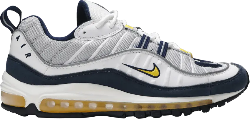  Nike Air Max 98 &#039;Yellow White Navy&#039;