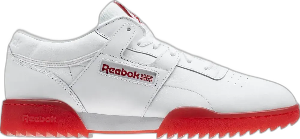  Reebok Workout Clean Ripple Ice White Red