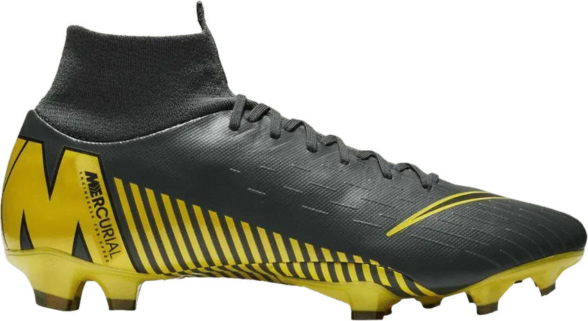  Nike Mercurial Superfly 6 Pro FG Grey Opti Yellow