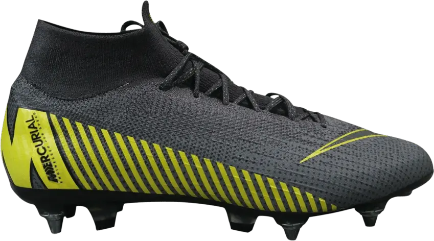  Nike Mercurial Superfly 6 Elite SG Pro AC &#039;Thunder Grey Yellow&#039;