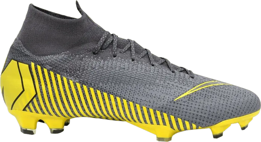  Nike Mercurial Superfly 6 Elite FG &#039;Grey Yellow&#039;