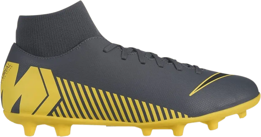  Nike Mercurial Superfly 6 Club FG MG &#039;Grey Opti Yellow&#039;