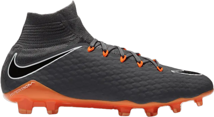  Nike Hypervenom Phantom 3 Pro DF FG &#039;Dark Grey Total Orange&#039;