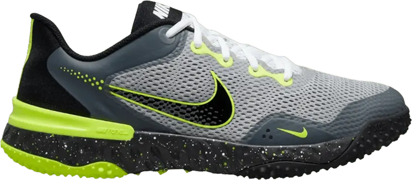  Nike Alpha Huarache Elite 3 Turf &#039;Light Smoke Grey Volt&#039;