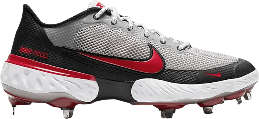  Nike Alpha Huarache Elite 3 Low &#039;Smoke Grey Red&#039;