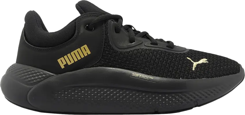 Puma Wmns Softride Pro &#039;Metallic - Black Team Gold&#039;