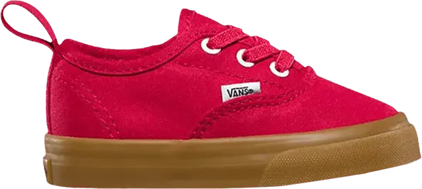  Vans Authentic Elastic Lace Toddler &#039;Crimson Gum&#039;