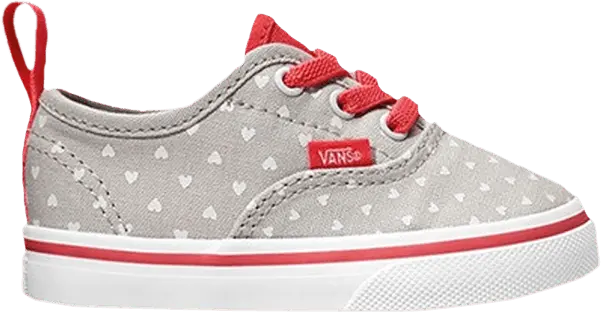  Vans Authentic Elastic Lace Toddler &#039;Micro Heart&#039;