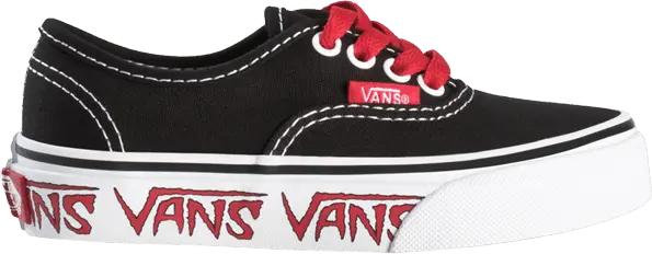  Vans Authentic Toddler &#039;Sketch Sidewall - Black Red&#039;