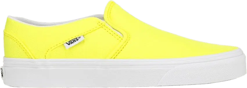  Vans Asher Slip-On Kids &#039;Neon Yellow&#039;