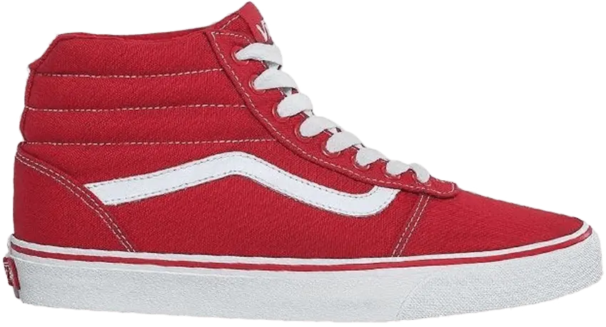  Vans Ward Hi Canvas &#039;Racing Red&#039;