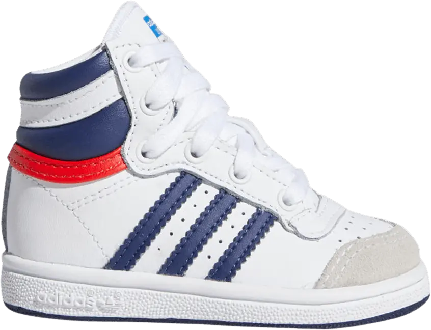  Adidas Top Ten Hi Infant &#039;Dark Blue Red&#039;