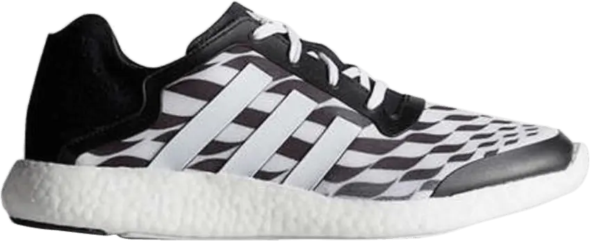  Adidas PureBoost &#039;White Black Grey&#039;
