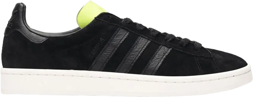  Adidas Campus &#039;Core Black Solar Yellow&#039;