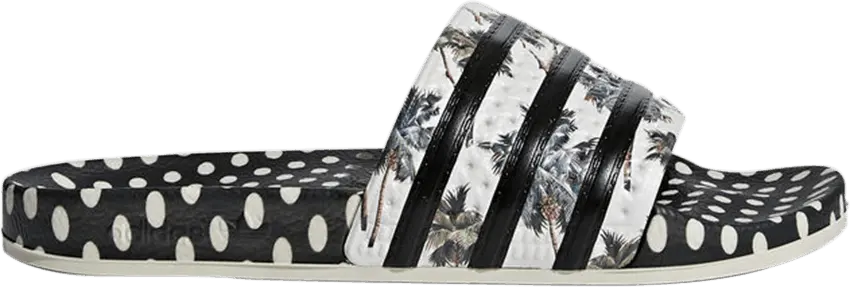  Adidas adidas Adilette Supplier Color Black-White (W)