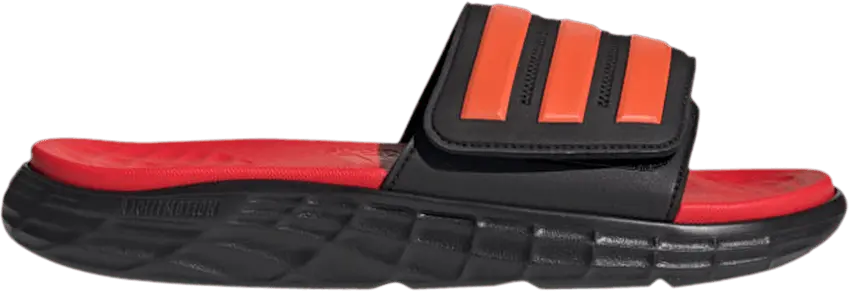 Adidas Duramo SL Slide &#039;Black Solar Red&#039;