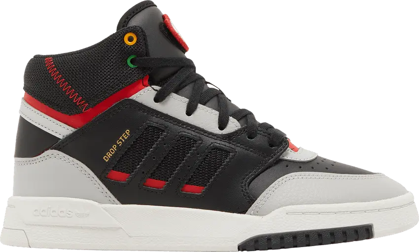  Adidas Drop Step J &#039;Black Vivid Red&#039;