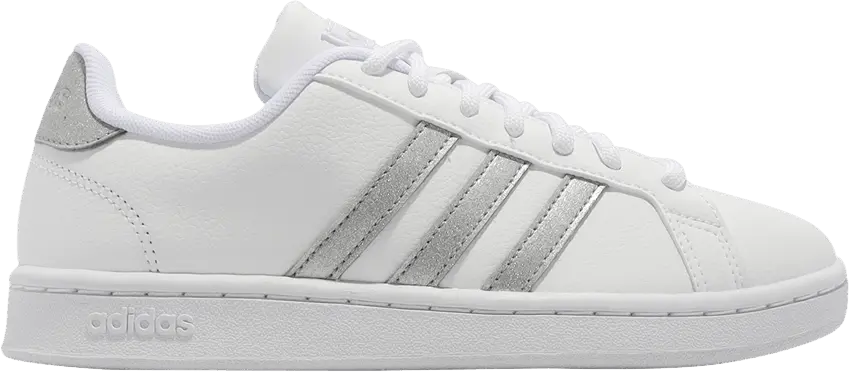  Adidas Grand Court &#039;White Silver Metallic&#039;