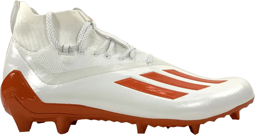  Adidas Adizero Primeknit Cleats &#039;White Orange&#039;