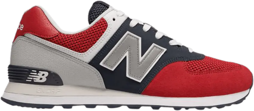  New Balance 574 Pebbled Sport &#039;Team Red&#039;