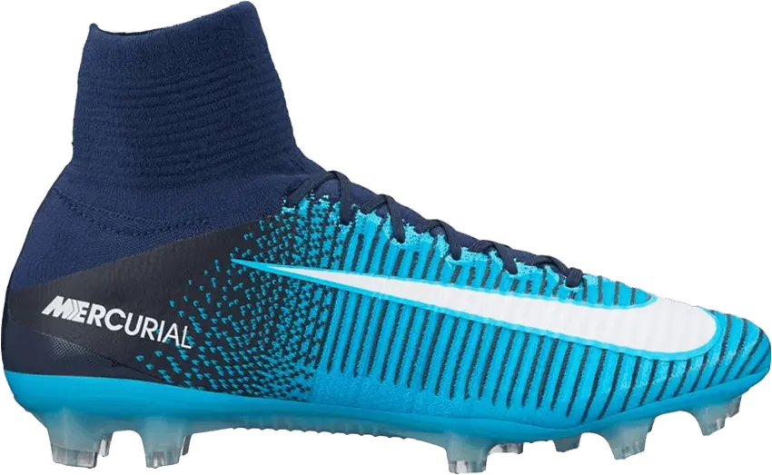  Nike Mercurial Superfly 5 FG GS &#039;Obsidian Gamma Blue&#039;