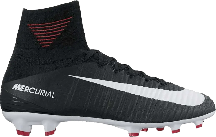  Nike Mercurial SuperFly 5 FG GS &#039;Black White&#039;