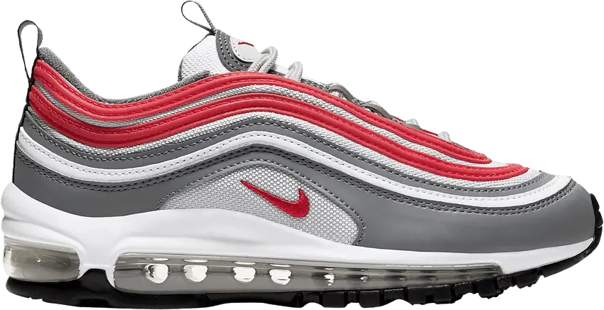 Nike Air Max 97 GS &#039;Smoke Grey Red&#039;