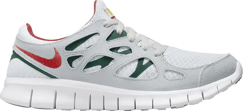  Nike Free Run 2 Grey Cinnabar Gorge Green