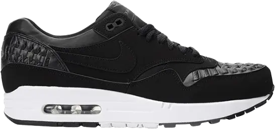  Nike Air Max 1 Woven &#039;Black Dark Grey&#039;