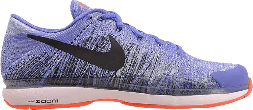  Nike Zoom Vapor Flyknit &#039;Medium Blue Orange&#039;