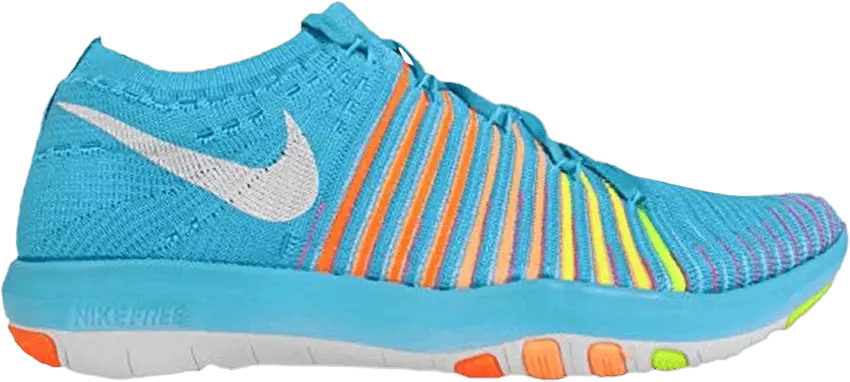  Nike Wmns Free Transform Flyknit &#039;Gamma Blue Total Orange&#039;