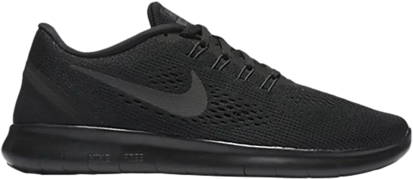  Wmns Nike Free RN &#039;Triple Black&#039;