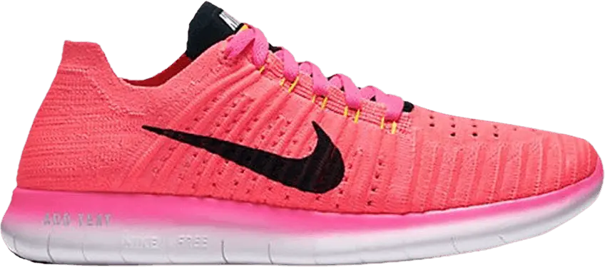  Nike Wmns Free RN Flyknit &#039;Pink Blast&#039;